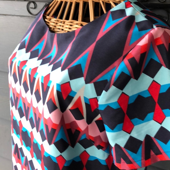 J Crew Print Dress 4 - Picture 2 of 4